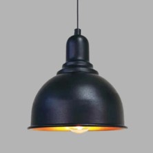 Ronisu Aydınlatma Fabrizia Endüstriyel Tasarım Siyah Metal Sarkıt Tekli Avize Ra-Avz- 6937-28-50