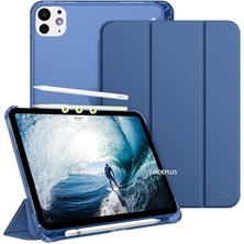 Leaf Shop Pro 11 3./4. Nesil M2 ile Uyumlu Kılıf Flip Cover Kalem Bölmeli Pc Case 2020-2022 Lacivert