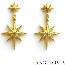 Yıldız Formlu Çelik Küpe