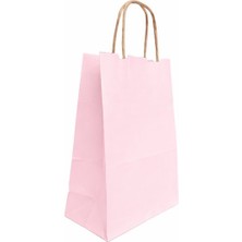 Kağıt Çanta 15X20X8 cm A.pembe 25'li