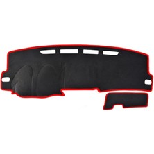 Leaf Shop Koruma Halısı Siyah Kenar Renk Kırmızı Toyota Coralla 2006-2012 ile Uyumlu
