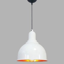 Ronisu Aydınlatma Tatiana Dekoratif Beyaz Kubbe Metal Tekli Sarkıt Avize Ra-Avz- 1749-80-34