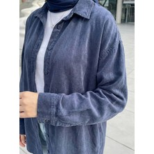 Miostil Arka Roba Detay Tunik-Lacivert