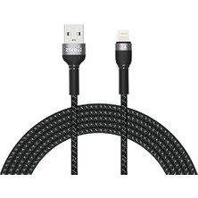 Leaf Shop Serisi Lightning USB Kablo 3 Metre Siyah