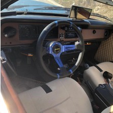 Carlone Ford Taunus Sabit Direksiyon GÖBEĞI-35CM Mavi Drifting Momo Spor Direksiyon