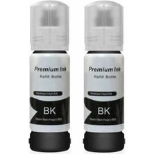 Leaf Shop 103 Uyumlu Siyah Ithal Mürekkep -L1210-L1250-L3210-L3211-L3250-L3251-L3152-L3156-L3256-L3260-L5290-L5296 / 2 Adet