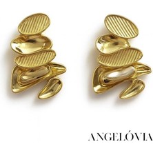 Modern Tasarım Çelik Küpe