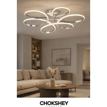 Onba Modern Halka LED Avize 60W | 3 Renk Işık Seçenekli Şık ve Dekoratif Tasarım