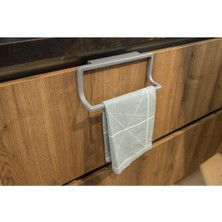 Leaf Shop Mutfak Banyo Havlu Askısı-Gri M-B30-07