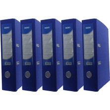 Leaf Shop Geniş Plastik Klasör Mavi 5 Li Paket