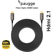 Leaf Shop Aoc Fiber HDMI 2.1 Kablo - 48GBPS, 8k 60Hz, 4K 120Hz, 4K 60Hz, Earc, Hdr, D-Hdr, Hdcp2.3, Dolby Vision, Dolby Atmos (15 Metre)