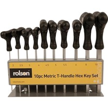 Leaf Shop 40320 10PC T-Handle Hex Key Set