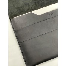 Leaf Shop Air/pro Çanta 13 Inç M1 ve M2 Uyumlu Hakiki Deri Taşıma Kılıfı (Siyah)
