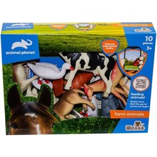 Leaf Shop Kutulu 10 Parça Çiftlik Hayvanları - Vardem Oyuncak
