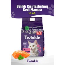 Twinkle Balıklı Kısırlaştırılmış Kedi Maması 10KG 10X1 Sindirim ve Tüy Sağlığı Destekli Mama