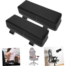 Leaf Shop 3D Ortopedik Oto Araç Oyuncu Koltuk Kol Dayama Padi 2 Adet AL4338 Siyah