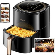 Leaf Shop K10 Airfryer, Fritöz, 5 Litre Xl, 1500 W, Siyah