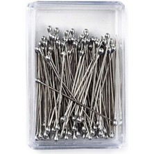 Leaf Shop Marifetlerim - Mineli Gümüş Başlı Toplu Iğne 50 Adet