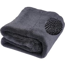 Leaf Shop Profesyonel 40X60CM 1200GSM Ultra Kalın Mikrofiber Araç Kurulama Havlusu Oto Yıkama Bezi Kurutma Havlusu