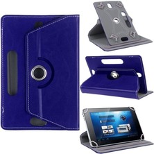 Leaf Shop Lenovo Smart Tab M8 TB-8505FS Tablet Kılıf Deri Standlı Dönerli Universal 8 Inç