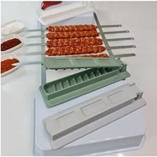 Leaf Shop 6 Adet Şiş ve Kebapmatik Adana Urfa Kebap Kalıbı Aparatı Pratik Hızlı Kebap Makinesi Kutusu