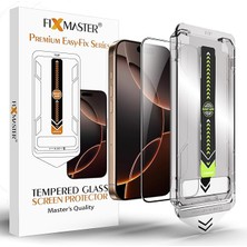 Leaf Shop iPhone 15-16 Uyumlu Ultra Clear Hd Temperli Cam, Easy Fix Kolay Kurulum Serisi Yüksek Kaliteli Ekran Koruyucu