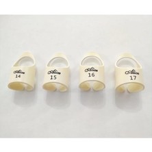 Leaf Shop AP-30M2 Finger Picks Bej Parmak Tarzı Pena, Akustik Gitar Pena 14/15/16/17MM (4 Adet)