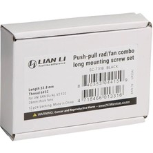 Leaf Shop Li Uzun Vida Seti Unı Fan Sl V2 120 Uyumlu 6#32 Siyah 12 Adet