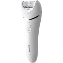 Leaf Shop Epilasyon Cihazı, Islak ve Kuru Kablosuz Kullanım, LED Işık, Ekstra Geniş Başlık, Hassas Bölge, Tıraş Başlığı ve Düzeltme Tarağı, 4 Aksesuar Dahil, Beyaz Renk, BRE710/05