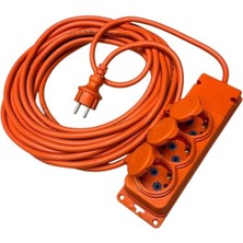 Leaf Shop Uzatma Kablosu – 20 Metre, 3x2,5mm Kablo Kesiti, IP44 Su Sıçrama Koruması, Seyyar Prizli, Dış Mekan ve Iç Mekan Kullanımı Için 3WAY-20325-F Bylion
