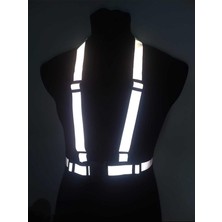 Leaf Shop Caro (136) Motorsiklet Reflektörlü Yelek Scooter Reflektör Yelek Bisiklet Reflektif Yelek ile Uyumlu