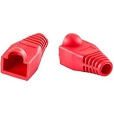 Leaf Shop SL-RJ40 RJ45 25 Li Paket Kırmızı Jack Kılıfı