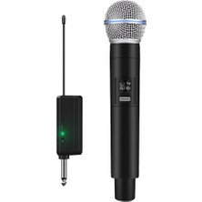 Leaf Shop Kablosuz Karaoke Mikrofonu 6.35MM Amfi Hoparlör Için 600 Hz Ila 800 Khz Çok Amaçlı Tak ve Çalıştır Kablosuz Mikrofon Dış Mekan Için WN05 (TEKLI-WN05)