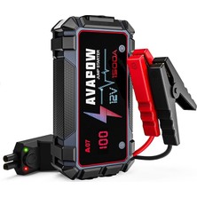 Leaf Shop A07 1500A 12800MAH Jump Starter Taşınabilir Akü Takviye Kiti