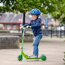 Leaf Shop 2 Tekerlekli Katlanabilir Dino Inline Işıklı Scooter