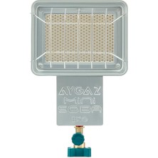 Leaf Shop Mini Soba Eko, Kamp Sobası, Seramik Taş Doku, Entegre Regülatör, Hassas Musluk Ayarlı Kamp Sobası Gazlı, Kolay Musluk Montajı, 1,4 Kw Isı Gücü