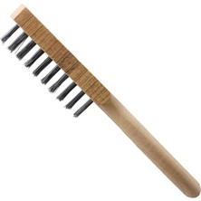 Leaf Shop Ahşap Saplı Tel Fırça Kir Pas Mangal Barbekü Izgara Çok Amaçlı Temizleme Fırçası No 5