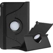 Leaf Shop Samsung Galaxy T290 Tab A 8 Inç Tablet Uyumlu Kılıfı 360 Dönebilen Standlı - Siyah