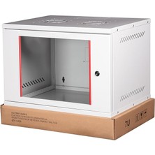 Leaf Shop 9u 19" Security Box Duvar Tipi Kabinet, Demonte, 542MM Genişlik, 400MM Derinlik, Açık Gri Renk
