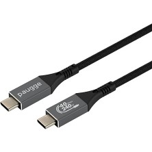 Leaf Shop USB 4 Kablo - 40GBPS, USB C Görüntü, Ses, Data ve Şarj Kablosu - 8k 60Hz, 4K 144Hz /120Hz / 60Hz, Hdr (2 Metre)