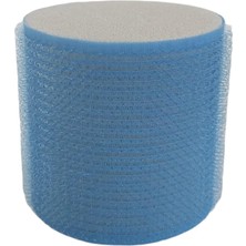Leaf Shop 1208 Cırtlı Sünger Bigudi 4lü Çap 6cm Mavi