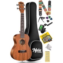 Leaf Shop CT-24MC Set Concert Ukulele (Case Metod Askı Tuner Pena)