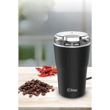 Leaf Shop KSPG-4819 Paslanmaz Çelik Kahve ve Baharat Öğütücü Siyah