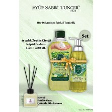 Eyüp Sabri Tuncer 1,5 L + 500 ml Ayvalık Zeytin Çiçeği Köpük Sabun Bubble Gum Koku Hediye