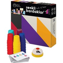 Leaf Shop Zeka Renkli Bardakları Zeka ve Akıl Oyunu 3+ Yaş 5 Oyuncu