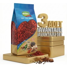 Emu Acı Toz Biber 3X60 gr