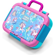 Coral High Kids Pastel Pembe Unicorn Deniz Kızı Desenli Paslanmaz Çelik Beslenme Kabı 39310