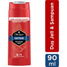 Old Spice Captain Erkek 3’ü 1 Arada Duş Jeli & Şampuan 90 ml