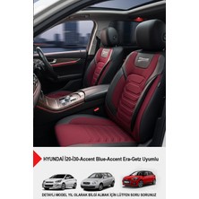 Gm Design Titanyum Serisi Lüks Keten Oto Koltuk Kılıfı-(Hyundai I20-I30-Accent-Blue-Era-Getz Uyumlu)