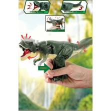 Tuengi Store Gerçekçi T-Rex Basma Mekanizmalı Hareketli Sesli Kükreyen Oyuncak Dinozor 21 cm